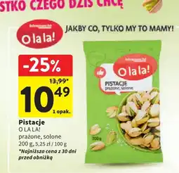 Intermarche Pistacje prażone i solone O La La! oferta