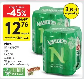 Intermarche Piwo Namysłów Pils oferta