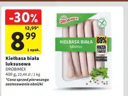 Intermarche Kiełbasa biała luksusowa Drobimex oferta