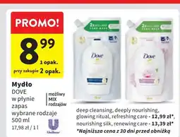 Intermarche Mydło w płynie silk Dove Nourishing Hand Care oferta