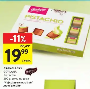 Intermarche Czekoladki pistachio Goplana oferta