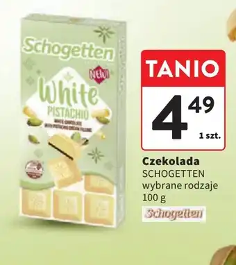 Intermarche Czekolada white pistachio Schogetten oferta