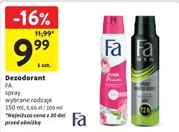 Intermarche Dezodorant Fa Men Sport Energy Boost oferta