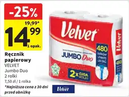 Intermarche Ręcznik papierowy duo Velvet Jumbo oferta