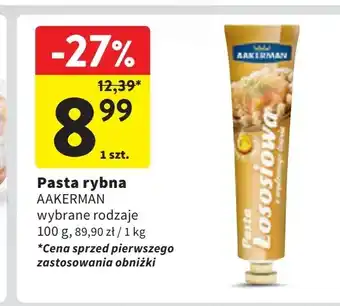 Intermarche Pasta łososiowa Aakerman oferta