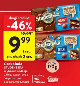 Intermarche Czekolada gorzka z bakaliami Orion Studentska oferta