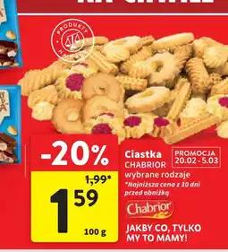 Intermarche Ciastka Chabrior oferta