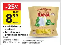 Intermarche Tortellini z prosciutto i serem Giovanni Rana oferta