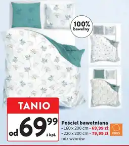 Intermarche Komplet pościeli bawełna 200 x 220 cm + 2 70 80 oferta