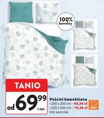 Intermarche Komplet pościeli bawełna 200 x 220 cm + 2 70 80 oferta