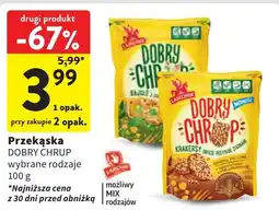 Intermarche Krakersy obficie posypane ziarnami sezamu lnu i chia Lajkonik Dobry Chrup oferta