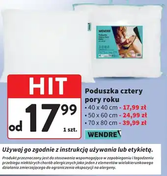 Intermarche Poduszka cztery pory roku 70 x 80 cm Wendre oferta