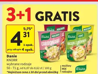 Intermarche Makaron śmietana z ziołami Knorr oferta