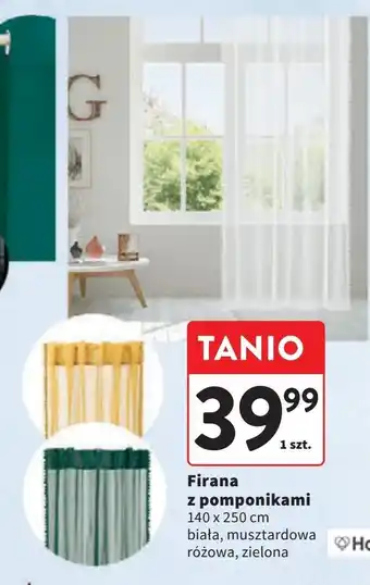 Intermarche Firana z pomponami 140 x 250 cm Eurofirany oferta