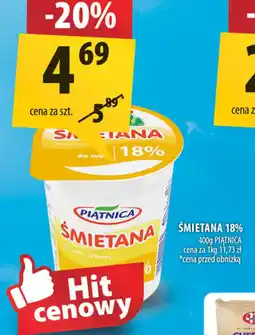 Arhelan Smietana 18% Piątnica oferta