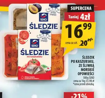 Arhelan Sledzie po kaszubsku, ze śliwką morskie oponięci oferta