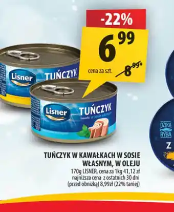 Arhelan Tuńczyk w kawałkach w sosie własnym, w oleju Lisner oferta