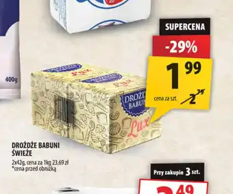 Arhelan Drożdże Babuni świeże Lux oferta