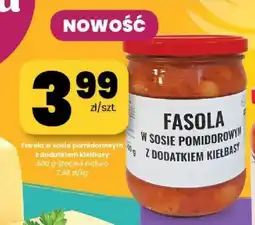 EMMA market Fasola w sosie pomidorowym z dodatkiem kiełbasy Stoczek natura oferta