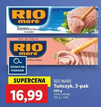 Lidl Tuńczyk w oliwie z oliwek Rio Mare oferta