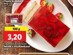 Lidl Sernik z truskawkami Chojecki oferta