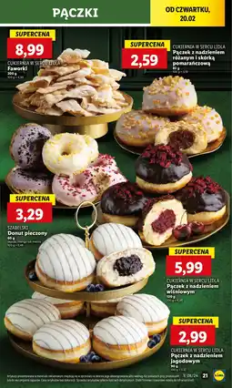 Lidl Donut malinowy Cukiernia Szabelski oferta