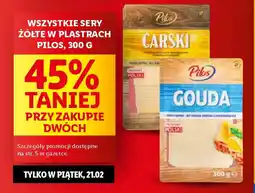 Lidl Sery żółte w plastrach pilos oferta