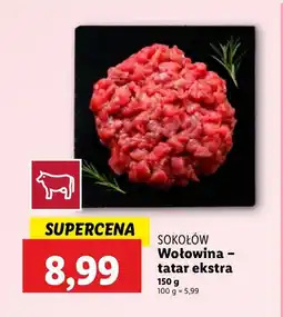 Lidl Tatar wołowy ekstra Sokołów oferta