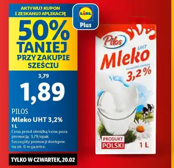 Lidl Pilos mleko uht 3,2% oferta