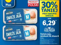 Lidl Świeże jaja, wielkość M, klasa A oferta