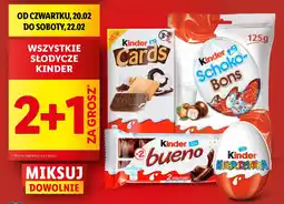 Lidl Wszystkie słodycze kinder oferta