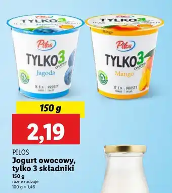 Lidl Jogurt mango Pilos Tylko 3 Składniki oferta