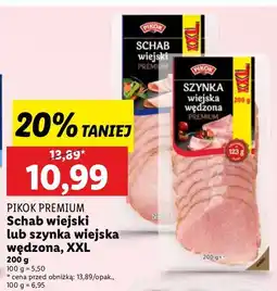 Lidl Szynka wiejska wędzona Pikok Premium oferta