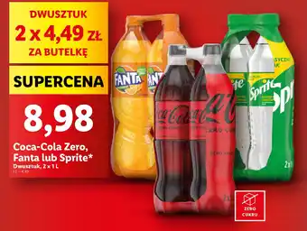 Lidl Coca-Cola Zero, Fanta lub Sprite oferta