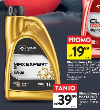 Intermarche Olej silnikowy max expert 5w30 xd Orlen Oil oferta