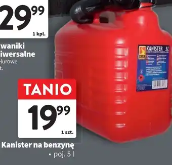 Intermarche Kanister na benzyne 5 l czerwony Sena oferta