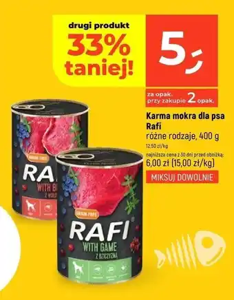 Dealz Karma dla psa z wołowiną Rafi oferta