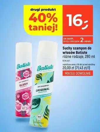 Dealz Suchy szampon blush Batiste Dry Shampoo oferta