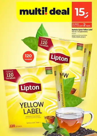 Dealz Herbata Lipton Yellow Label Tea oferta