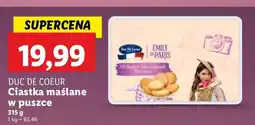 Lidl Ciastka w puszce Duc De Coeur oferta