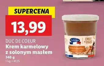 Lidl Krem karmelowy z solonym masłem Duc De Coeur oferta