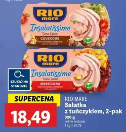 Lidl Sałatka z tuńczyka kuskusem i warzywami Rio Mare Insalatissime oferta