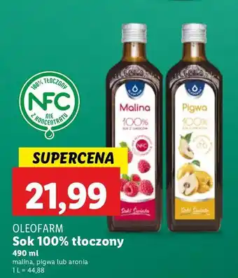 Lidl Syrop aronia Oleofarm oferta