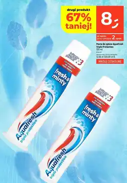 Dealz Pasta do zębów fresh & minty Aquafresh Triple Protection oferta