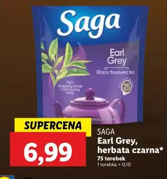 Lidl Herbata ekspresowa earl grey Saga oferta