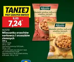 Lidl Mieszanka orzechów nerkowca i orzeszków ziemnych z papryczką chili Alesto oferta