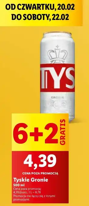 Lidl Piwo Tyskie Gronie oferta