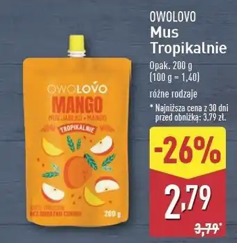 ALDI Mus mango Owolovo oferta