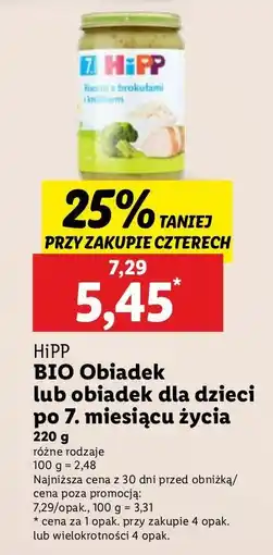 Lidl Risotto z brokułami i królikiem Hipp oferta