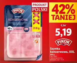 Lidl Szynka konserwowa wieprzowa Pikok oferta